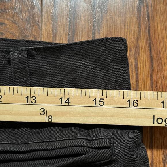 RARE Reaven Jet Black Multi Pocket Cargo Pants Streetwear Mens Size Medium (111) - Picture 7 of 8